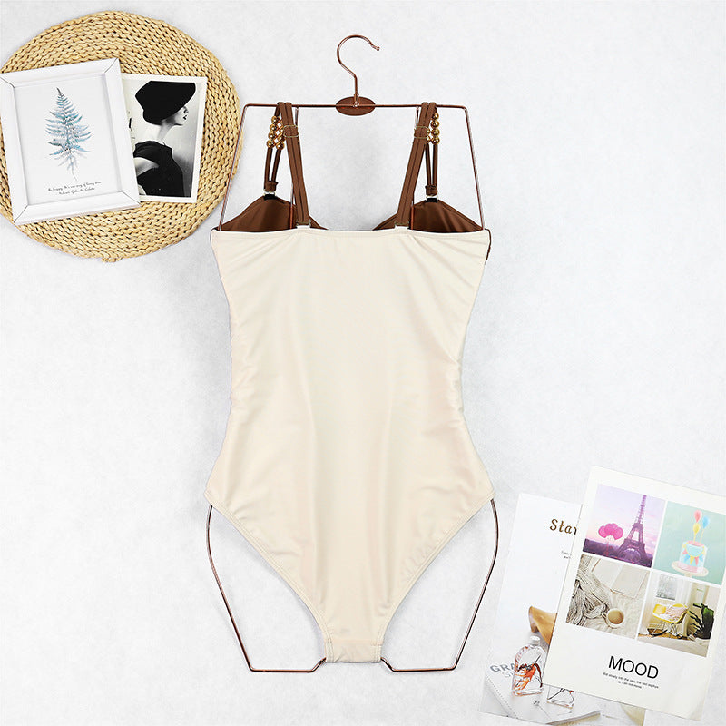 Cut Out Colorblock One Piece